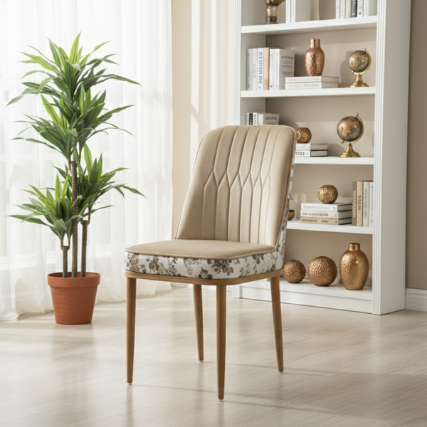 Flora - Beige Upholstery Dining Chair