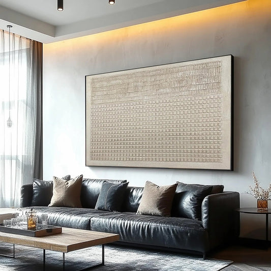 Minimalist 3D Textured Canvas Wall Art